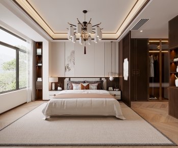 New Chinese Style Bedroom-ID:418967012