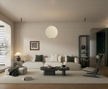 Wabi-sabi Style A Living Room-ID:163509813