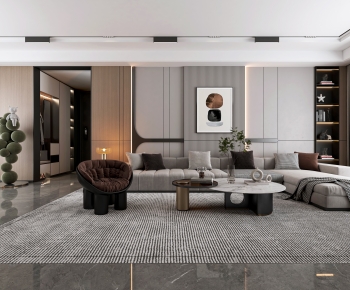 Modern A Living Room-ID:899584052