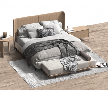Modern Double Bed-ID:448297023