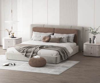 Modern Double Bed-ID:984930041