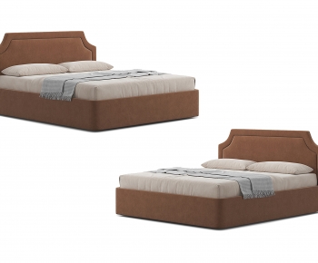 Modern Nordic Style Double Bed-ID:228537086