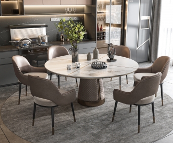 Modern Dining Table And Chairs-ID:365449914