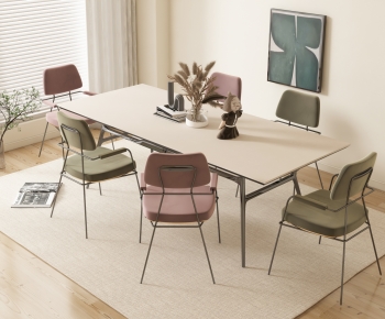 Modern Dining Table And Chairs-ID:383871084
