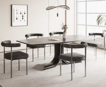 Modern Dining Table And Chairs-ID:545508946