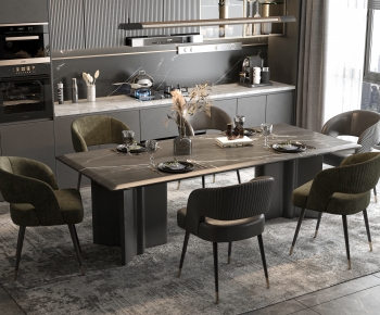 Modern Dining Table And Chairs-ID:474518069