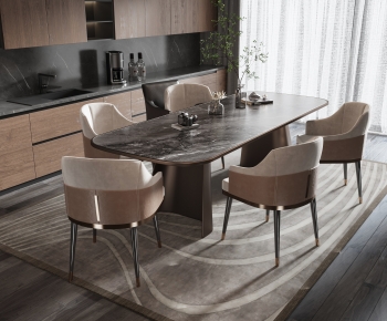 Modern Dining Table And Chairs-ID:278759068