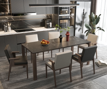 Modern Dining Table And Chairs-ID:359802014