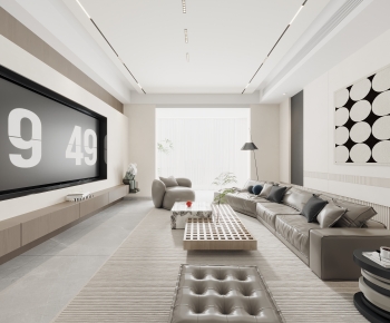 Modern A Living Room-ID:483824975