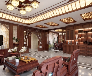 Chinese Style A Living Room-ID:475003008