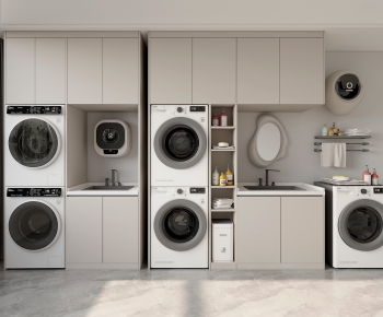 Modern Laundry Cabinet-ID:793164017