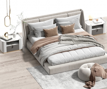 Modern Double Bed-ID:857328896