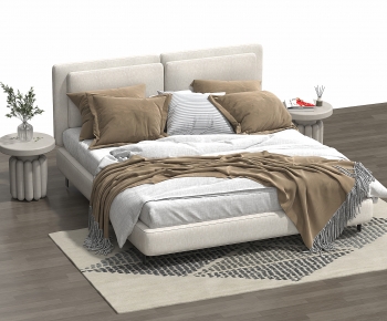 Modern Double Bed-ID:243021011