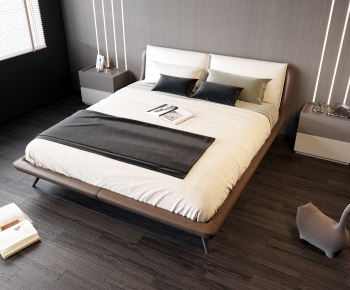 Modern Double Bed-ID:660099981