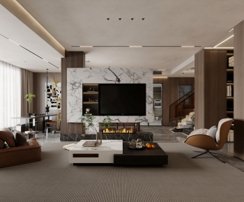 Modern A Living Room-ID:935349585