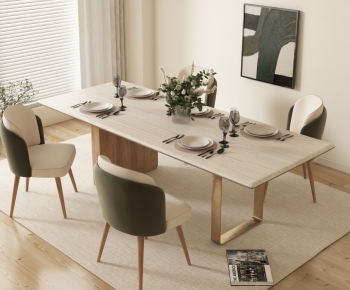 Modern Dining Table And Chairs-ID:785157926