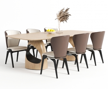 Modern Dining Table And Chairs-ID:976746086