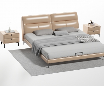 Modern Double Bed-ID:838715086