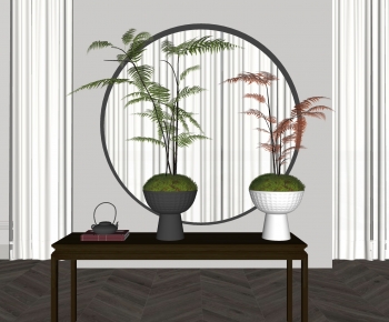 Modern Potted Green Plant-ID:793406967