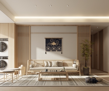 Japanese Style A Living Room-ID:990475899