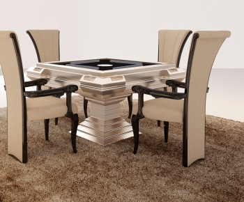 Modern Mahjong Tables And Chairs-ID:460798036