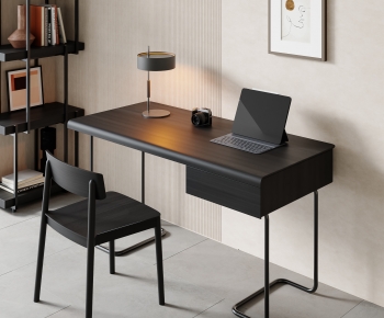 Modern Computer Desk And Chair-ID:309459921