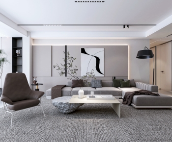 Modern A Living Room-ID:735827921