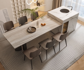 Modern Dining Table And Chairs-ID:892662052