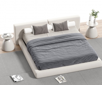 Modern Double Bed-ID:913923035