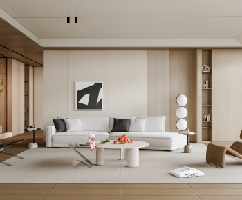 Modern Wabi-sabi Style A Living Room-ID:548244006
