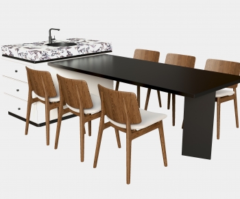 Modern Dining Table And Chairs-ID:733932976