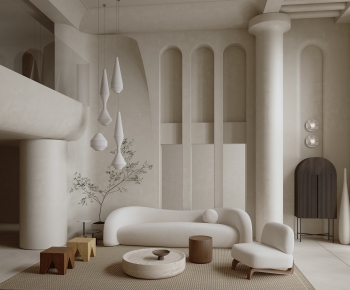 Wabi-sabi Style A Living Room-ID:888796094