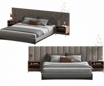 Modern Double Bed-ID:208024985