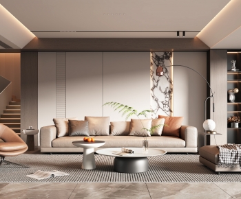 Modern A Living Room-ID:378890994
