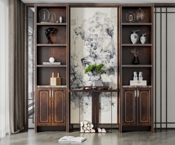 New Chinese Style Decorative Cabinet-ID:126879229
