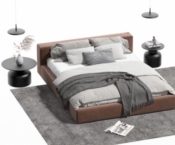 Modern Double Bed-ID:432842976
