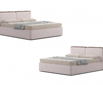 Nordic Style Double Bed-ID:255156041