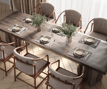 New Chinese Style Dining Table And Chairs-ID:576097012