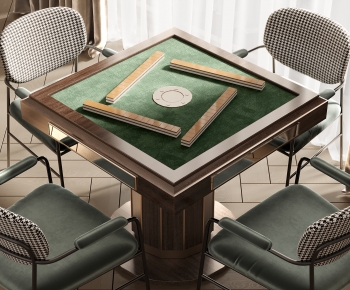 Modern Mahjong Tables And Chairs-ID:468606957