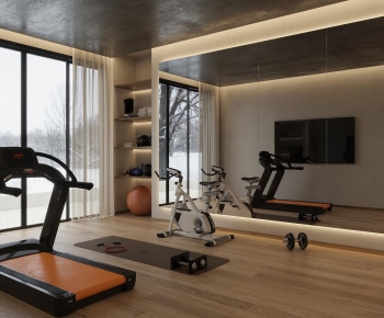 Modern Home Fitness Room-ID:758594992