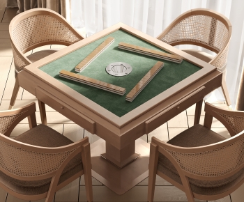 Modern Mahjong Tables And Chairs-ID:511585955