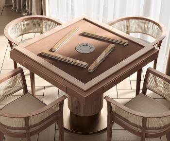 Modern Mahjong Tables And Chairs-ID:739902972