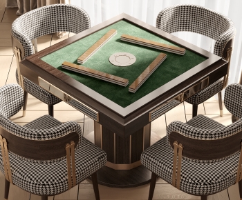 Modern Mahjong Tables And Chairs-ID:451652058