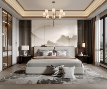 New Chinese Style Bedroom-ID:578069938