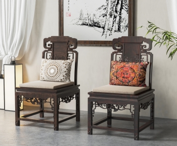 中式雕花餐椅-ID:804014923