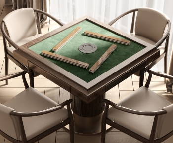 Modern Mahjong Tables And Chairs-ID:591579913