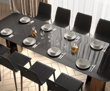 Modern Dining Table And Chairs-ID:490835916