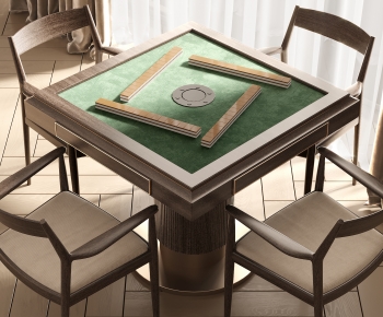 Modern Mahjong Tables And Chairs-ID:598905096