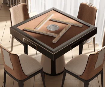 现代麻将桌椅组合-ID:194628003