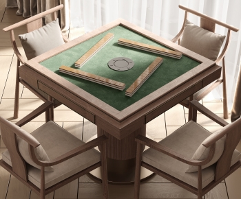 新中式麻将桌椅组合-ID:215680681